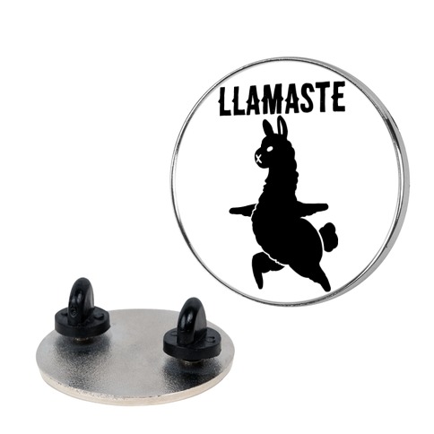 Llamaste Yoga Llama Pin