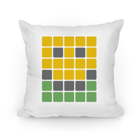 Wordle Pixel Smile Pillow