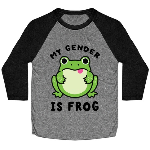 My Gender Is Frog Baseball Tee