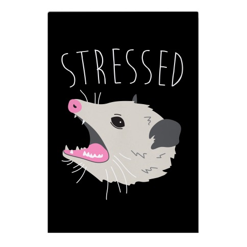 Stressed Opossum Garden Flag