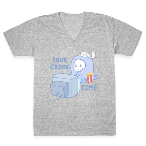 True Crime Time V-Neck Tee Shirt