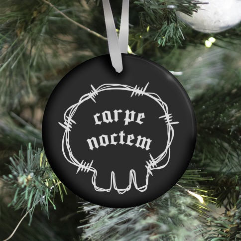 Carpe Noctem (black) Ornament