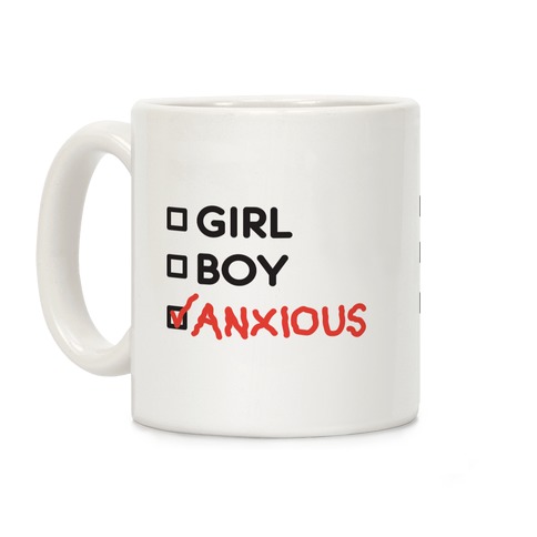 Girl Boy Anxious Gender List Coffee Mug