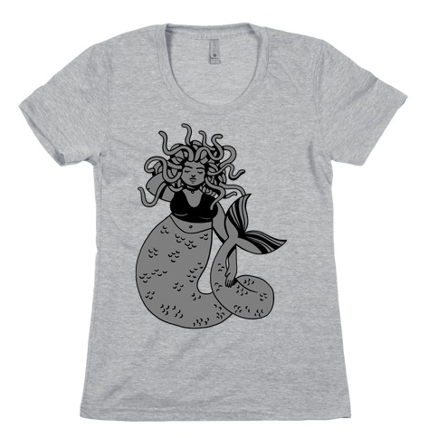 Merdusa (Mermaid Medusa) Womens T-Shirt