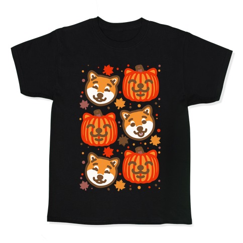 Shiba Inu Pumpkins Kids T-Shirt
