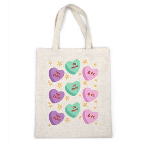 Distant Candy Hearts Casual Tote