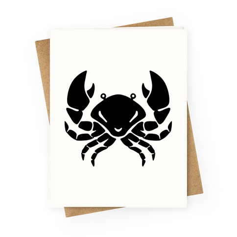 Zodiacs Of The Hidden Temple - Cancer Crab Greeting Card