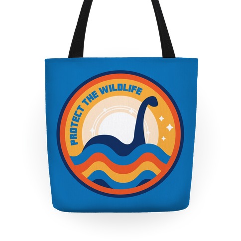 Protect The Wildlife - Nessie, Loch Ness Monster Tote