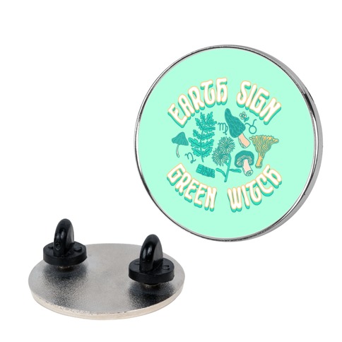 Earth Sign Green Witch Pin