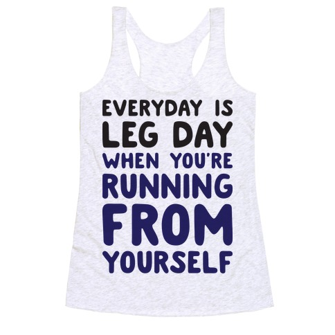Running From Yourself Racerback Tank Top