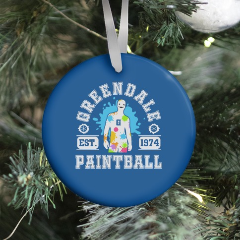 Greendale Community College Paintball Ornament
