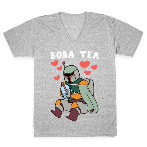 Boba Fett Tea V-Neck Tee Shirt