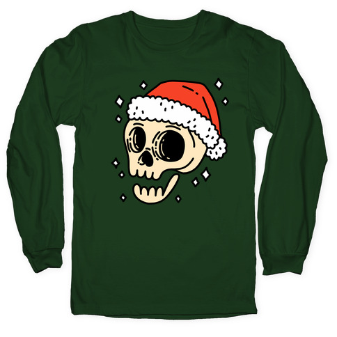 Santa Skull Long Sleeve T-Shirt