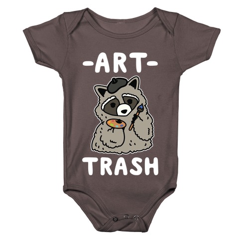 Art Trash Raccoon Baby One-Piece