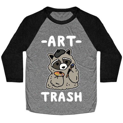 Art Trash Raccoon Baseball Tee