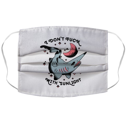 I Don't F*** With Sunlight (Goblin Shark) Accordion Face Mask