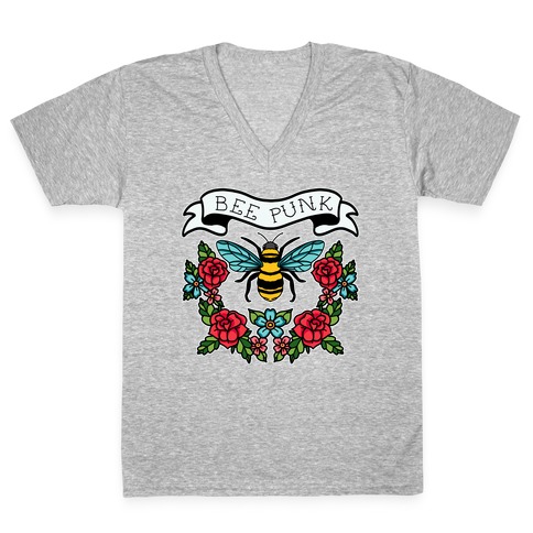 Bee Punk V-Neck Tee Shirt