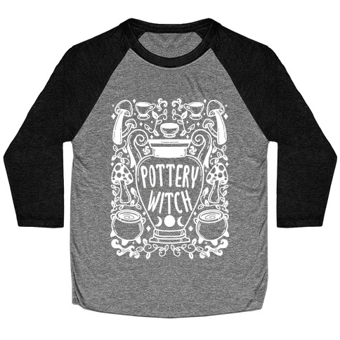 Pottery Witch Baseball Tee