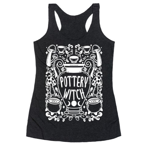 Pottery Witch Racerback Tank Top