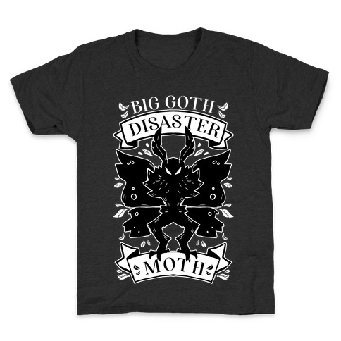 Big Goth Disaster Moth Kids T-Shirt