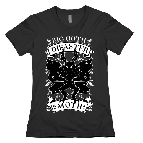 Big Goth Disaster Moth Womens T-Shirt