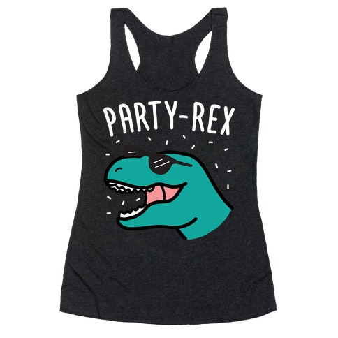 Party-Rex Dinosaur Racerback Tank Top