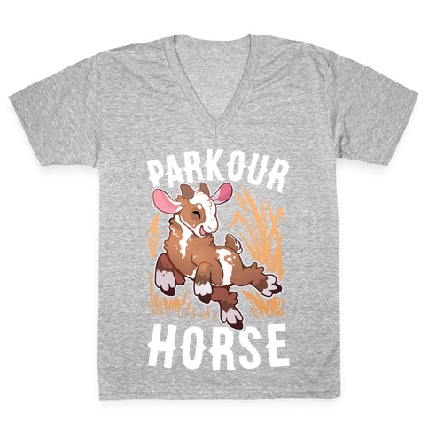 Parkour Horse V-Neck Tee Shirt