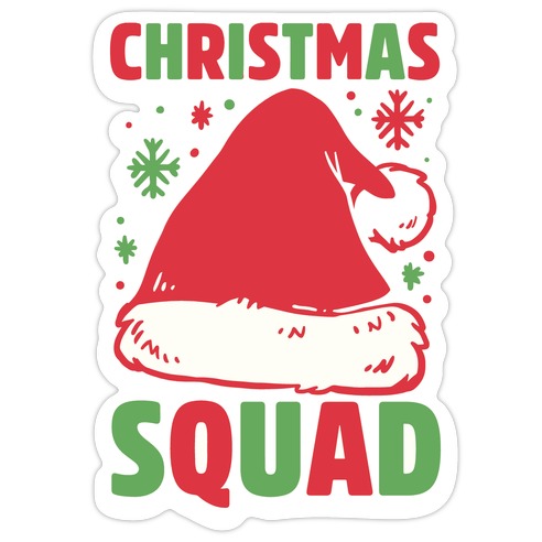 Christmas Squad Die Cut Sticker