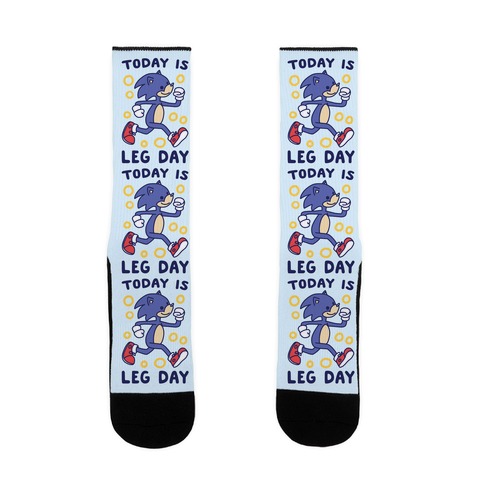 Today is Leg Day - Sonic Sock