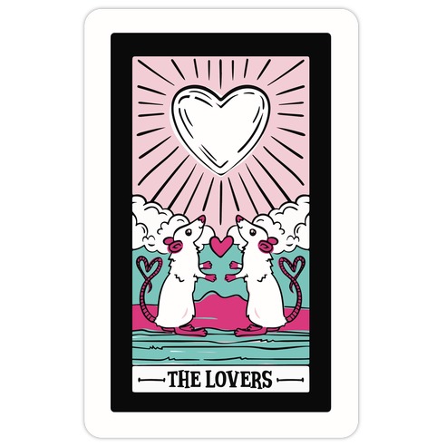 The Rat Lovers Tarot Die Cut Sticker