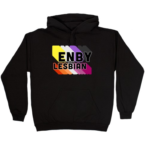 Enby Lesbian Hooded Sweatshirt