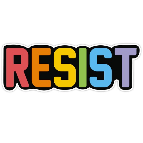 LGBTQ+ Resist Die Cut Sticker