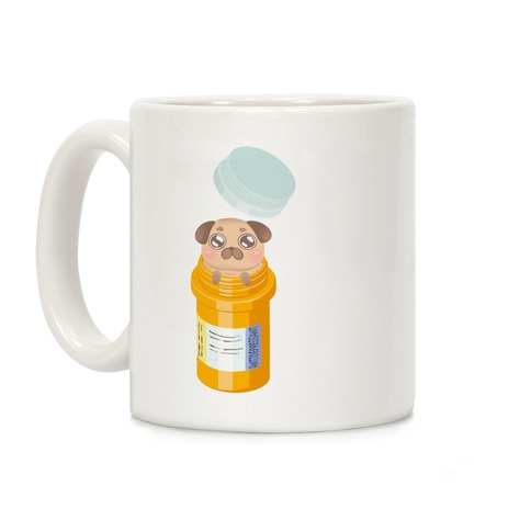 Antidepressant Pug Pill Coffee Mug