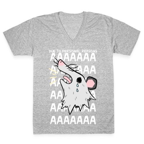 Due To Personal Reasons AAAA V-Neck Tee Shirt