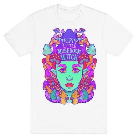 Trippy Little Mushroom Witch T-Shirt