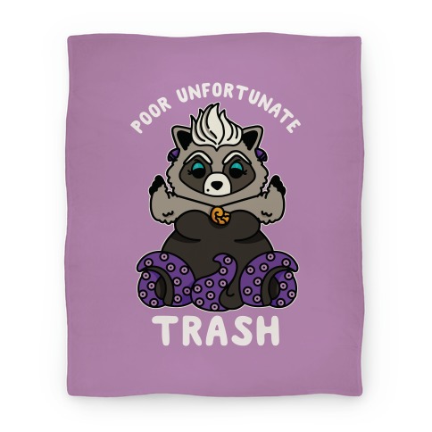 Poor Unfortunate Trash Raccoon  Blanket