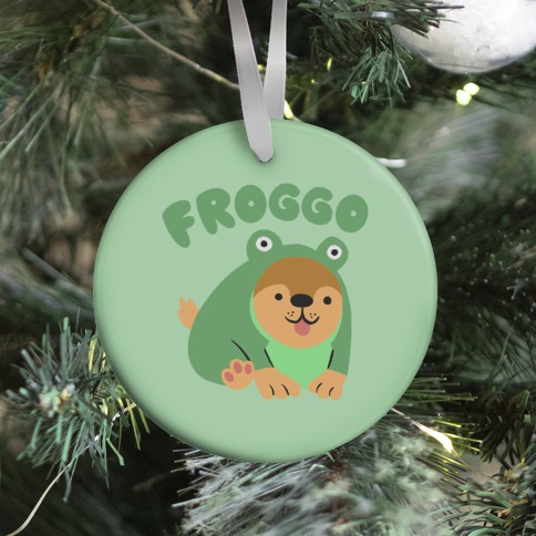 Froggo Doggo Frog Ornament
