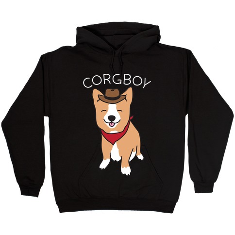 Corgboy Cowboy Corgi Hooded Sweatshirt