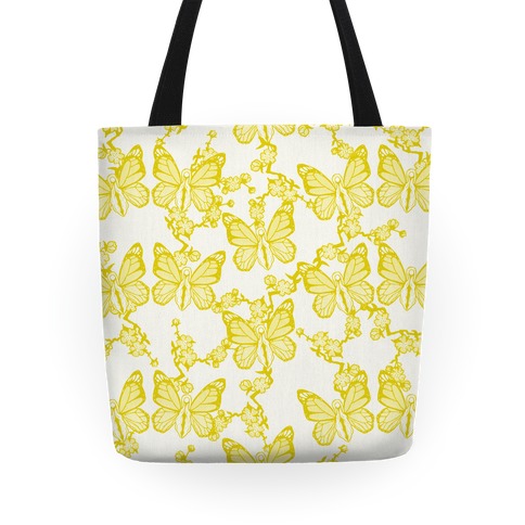 Butterfly Vagina Pattern Tote