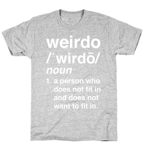 in walks weirdo t shirt