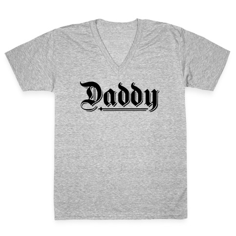 Daddy Gothic V-Neck Tee Shirt