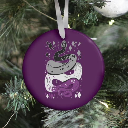 Pride Snakes: Ace Ornament