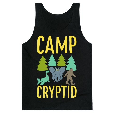 Camp Cryptid White Print Tank Top