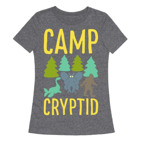 Camp Cryptid White Print Womens T-Shirt