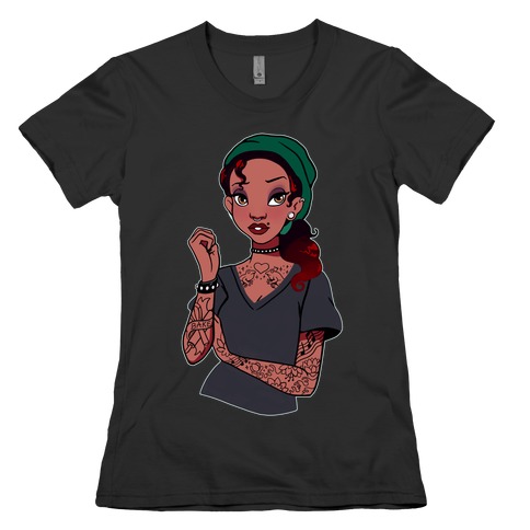 Punk Princess Tiana Parody Womens T-Shirt