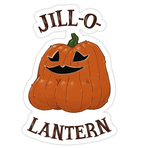 Jill-O-Lantern Die Cut Sticker