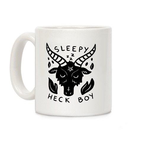 Sleepy Heck Boy Satan Coffee Mug