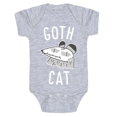 Goth Cat Baby One-Piece