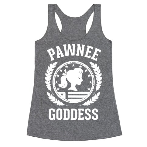 Pawnee Goddess (White) Racerback Tank Top
