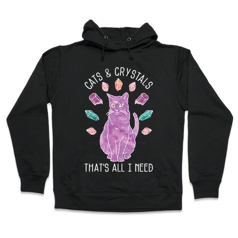 Cats and Crystals Hooded Sweatshirt